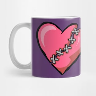 Love My Pink Dead Zombie Heart Mug